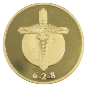 Gold Plated Bio-Resonator Cross Medallion