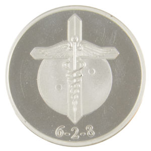 Silver Bio-Resonator Cross Medallion